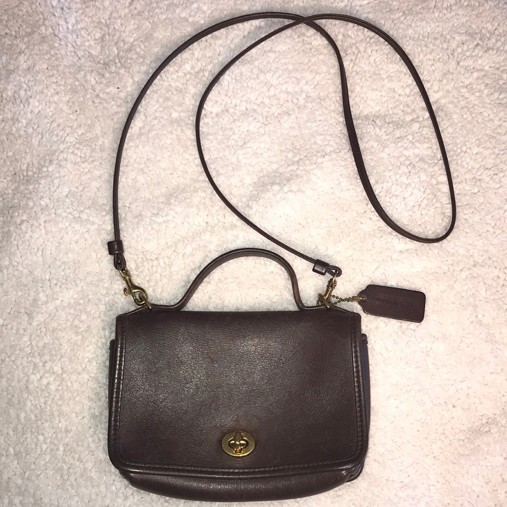 Vintage COACH Leather crossbody bag in brown